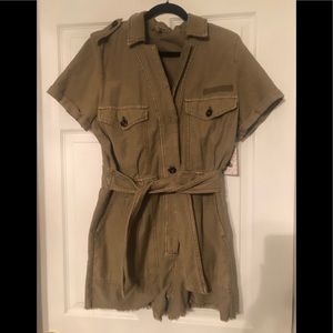 Free People Khaki romper NWT